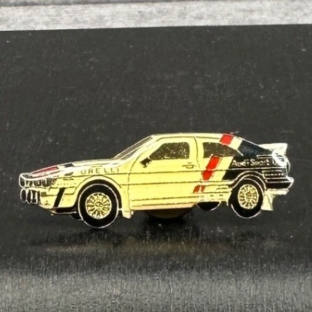 Audi Sport Quattro S1 Rally Car‎ Enamel Pin Yellow Red Black DRELLI Motorsport
